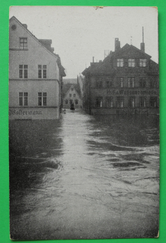 AK Nürnberg / 5. Februar 1909 / Am Sand mit Fischergasse / Huf- und Wagenschmiede / Hochwasser Katastrophe